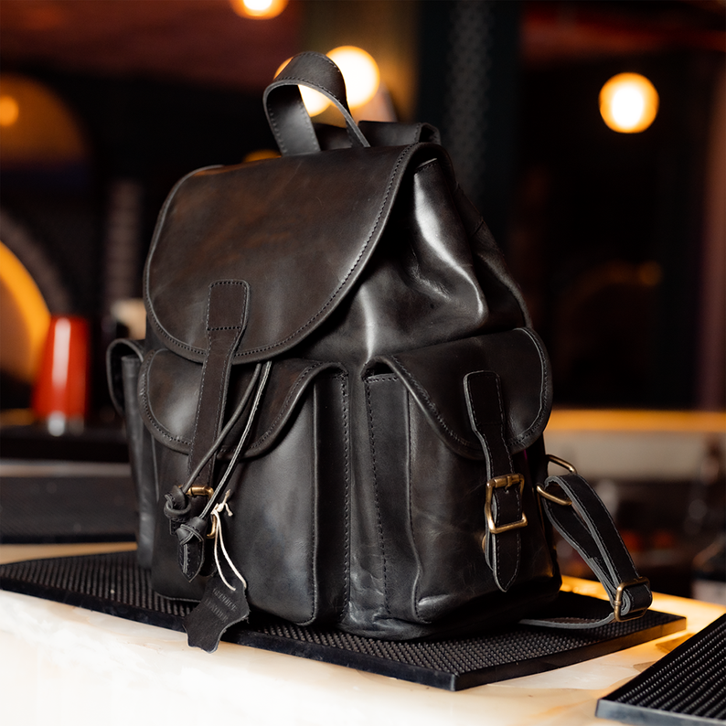 Embrace Retro Elegance: Women's Flap Pocket Backpack