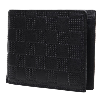 Premium Men's Wallet: Textured Leather, Organized Functionality