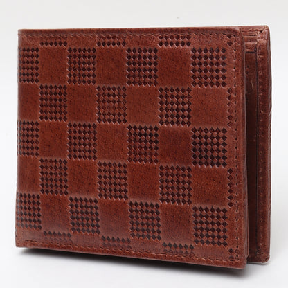 Premium Men's Wallet: Textured Leather, Organized Functionality