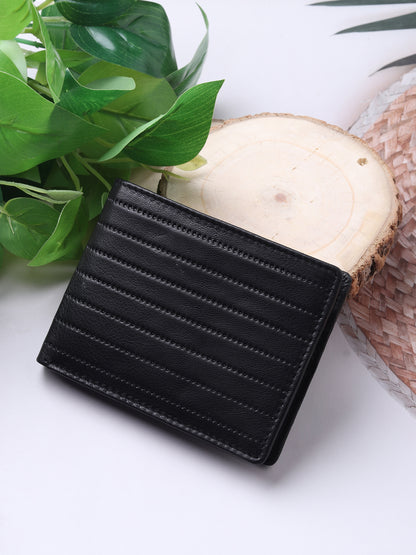 Crafted for Excellence: Men's Leather Wallet with 9 Card Slots & Zipper