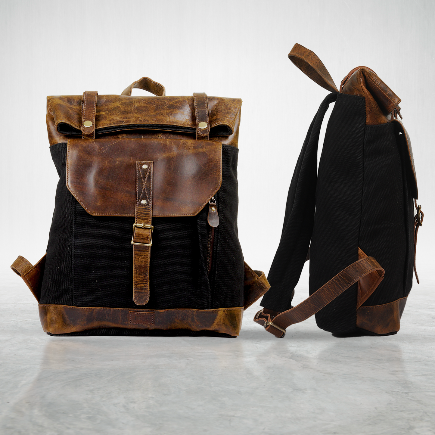 Versatile Style: Leather & Canvas Backpacks