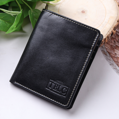 Modern RFID Leather Bifold: Elevate Style with Security