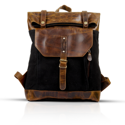 Versatile Style: Leather & Canvas Backpacks