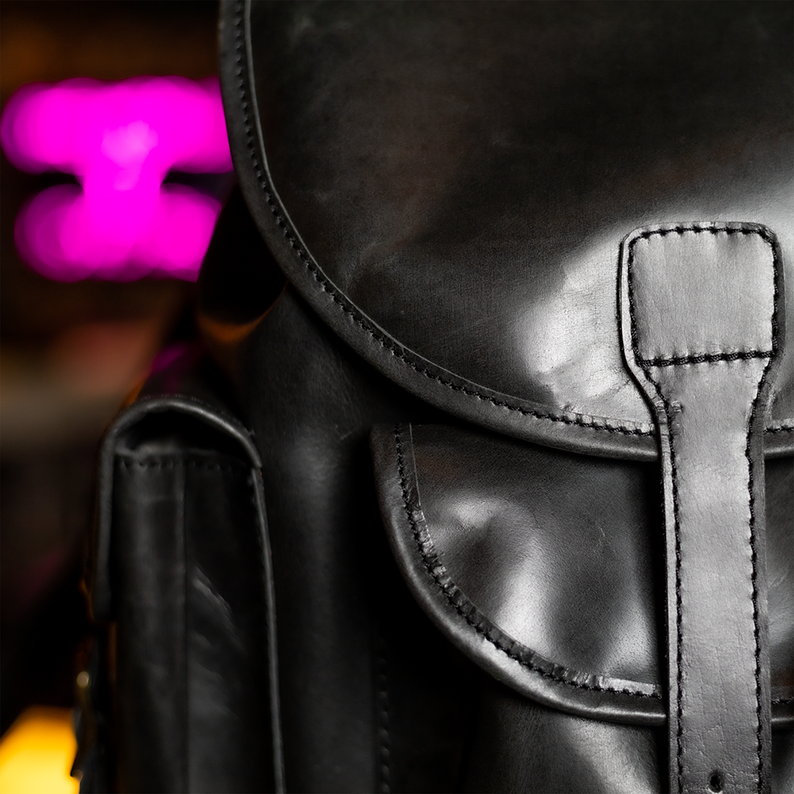 Embrace Retro Elegance: Women's Flap Pocket Backpack - Image 5