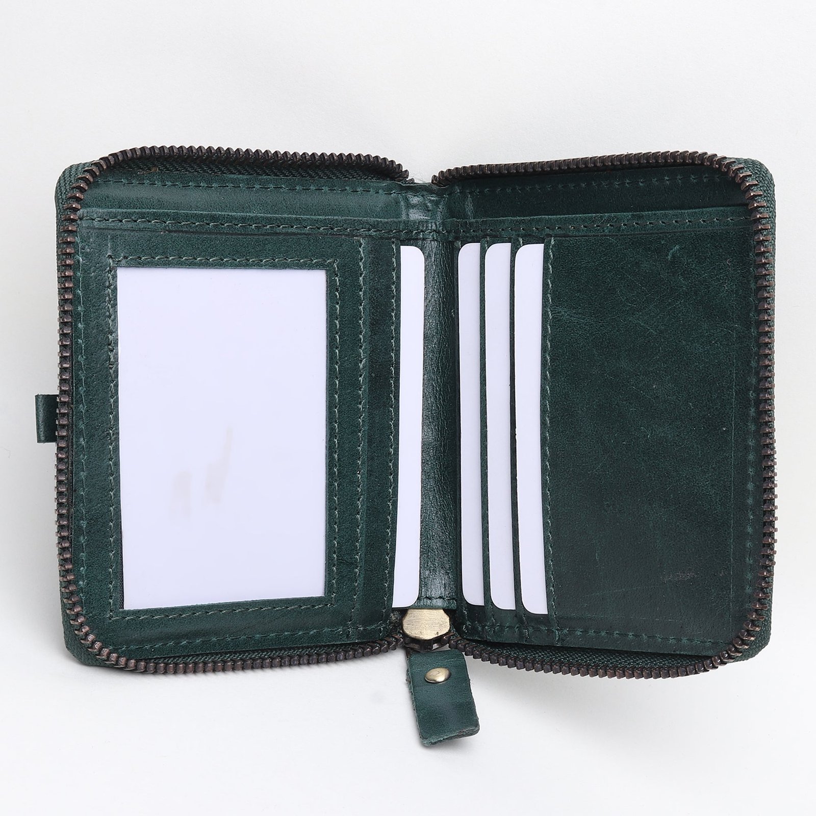 Handcrafted Men's Wallet Crazy Horse Leather, Timeless Design - Image 5