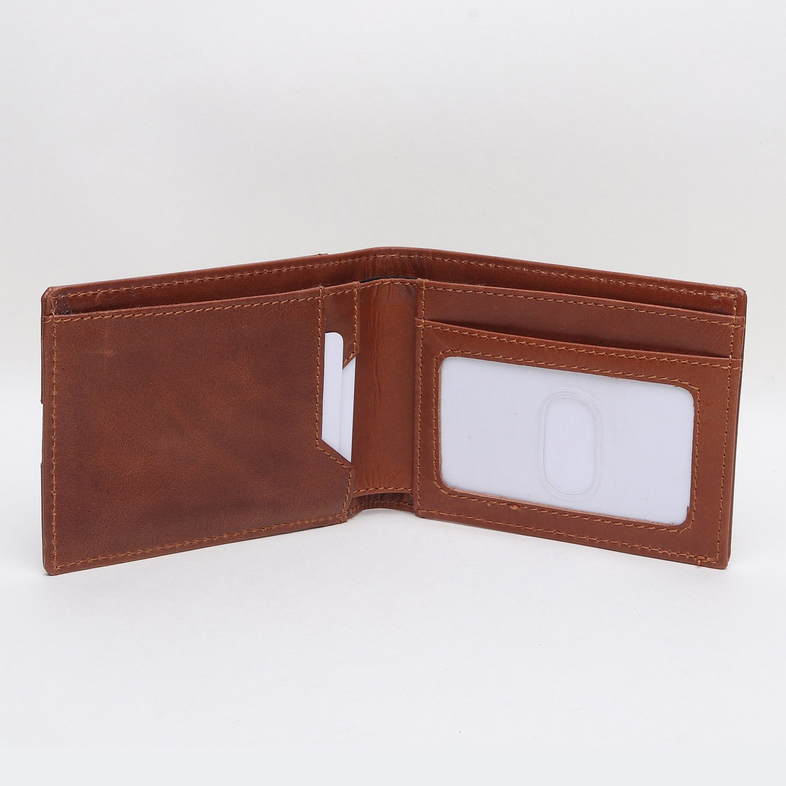 Modern Classic: Men's Wallet with ID Window and Currency Compartment - Image 4