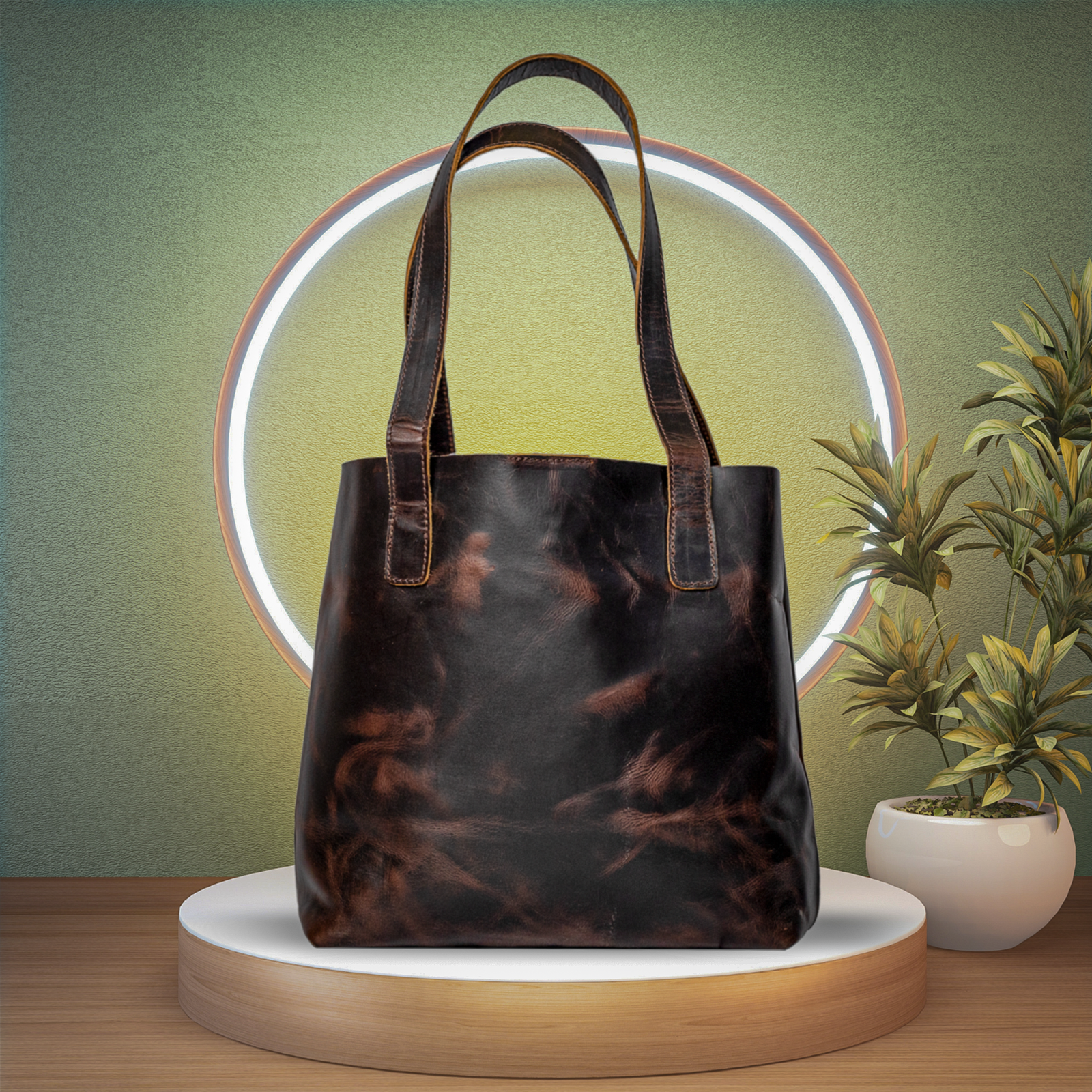 Timeless Charm: Crazy Horse Leather Women’s Bag